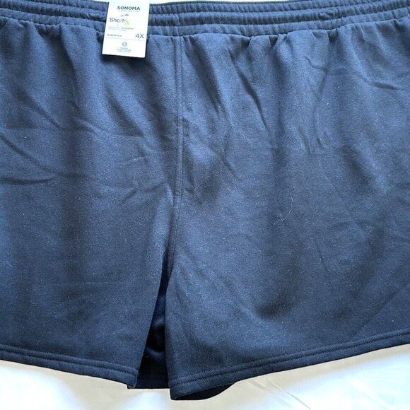 NWT SONOMA Women Lounge Drawstring Pockets Midthigh Black Shorts Plus Size 4X - Picture 5 of 8